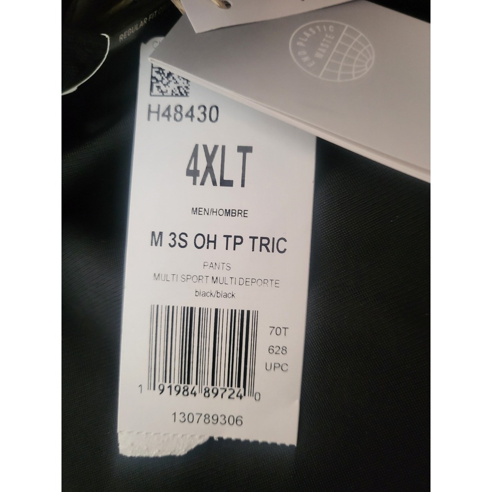 Adidas Men 4XLT Black Multi Sport Track Pants Regular Fit Full Length Activewear - Picture 3 of 12